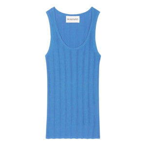 Bompard - Camiseta de tirantes de algodón | Azul aciano