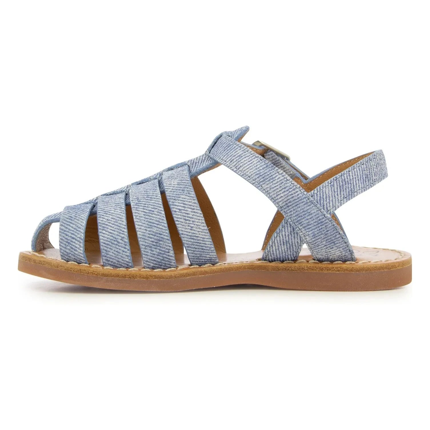 Pom d'Api - Sandalia Dad Beach-Stitch | Azul Vaquero