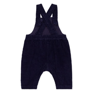 Petit Bateau - Peto de terciopelo liso de algodón orgánico | Azul noche