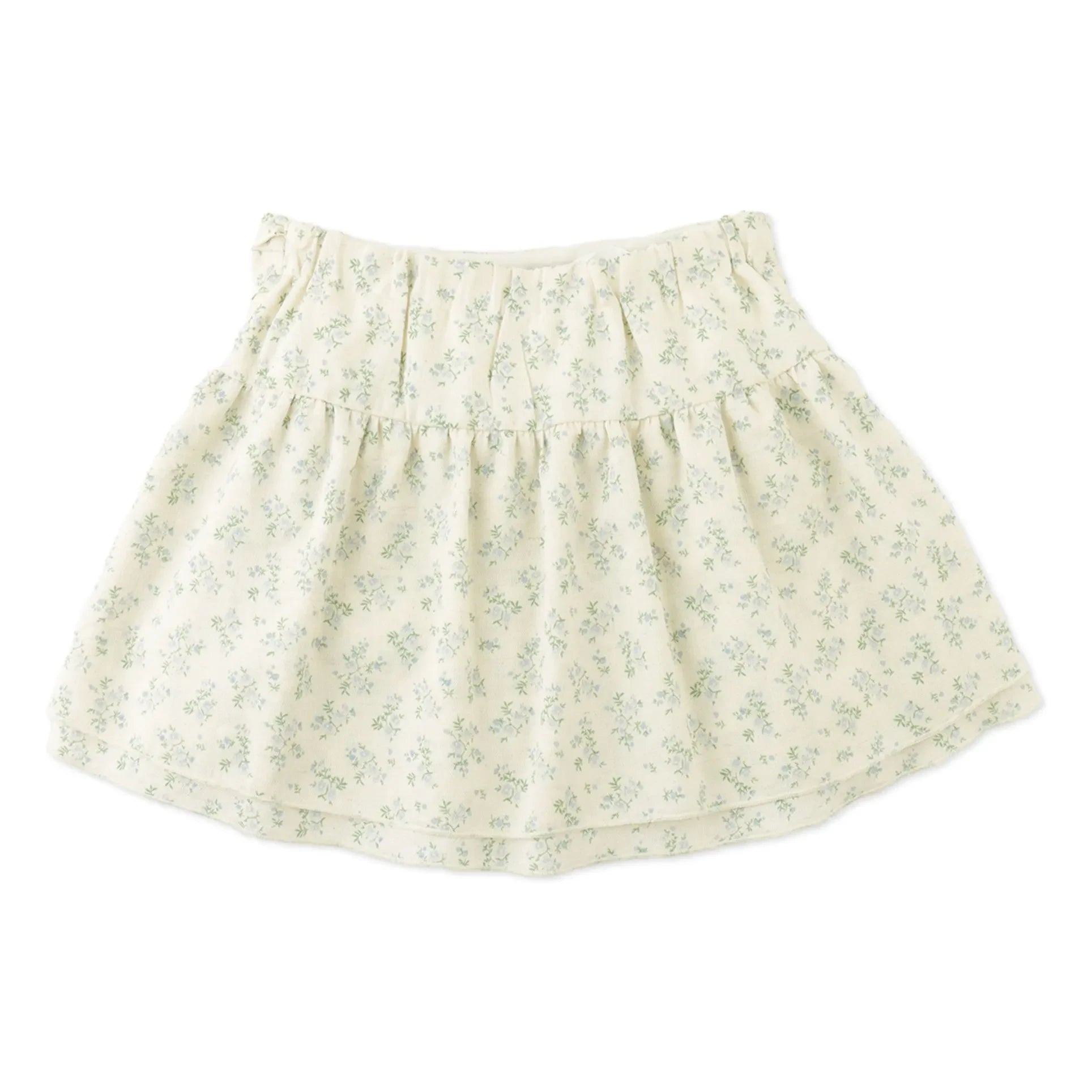 Gingersnaps - Ambessa Blumenmuster Oberteil und Rock Set | Ecru