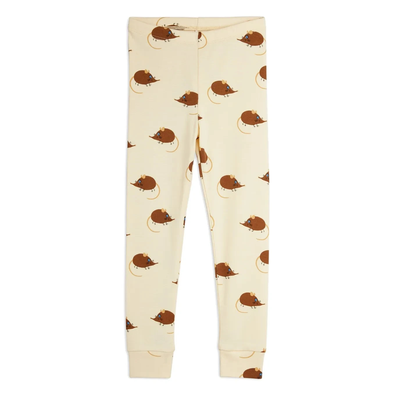 Mini Rodini - Bio-Baumwoll-Maus-Leggings | Beige