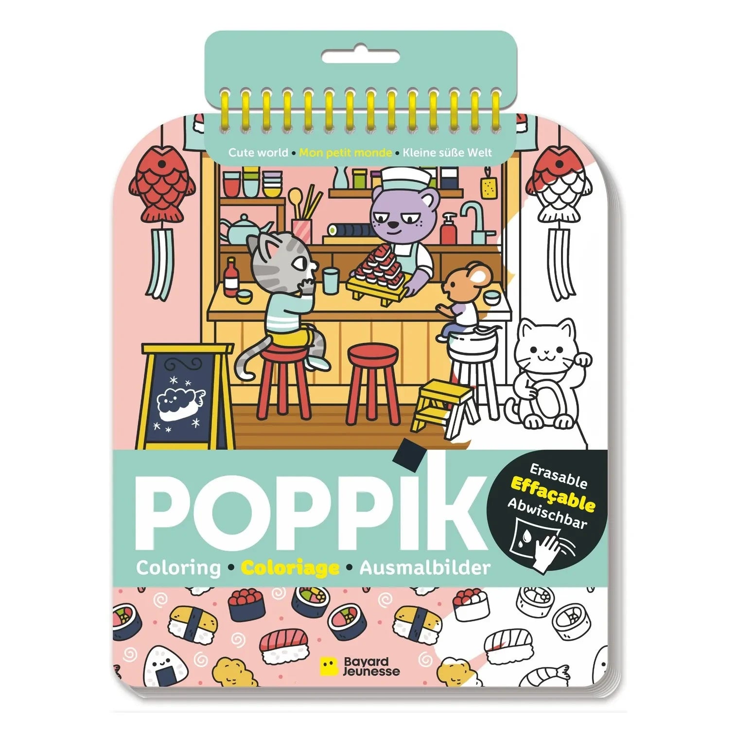 Poppik - Sevimli Dünya Silinebilir Boyama Kitabı | Çok Renkli