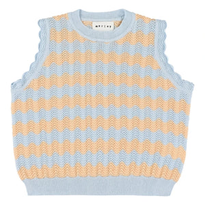 Morley - Xelmo Wave Crochet Üst | Açık mavi