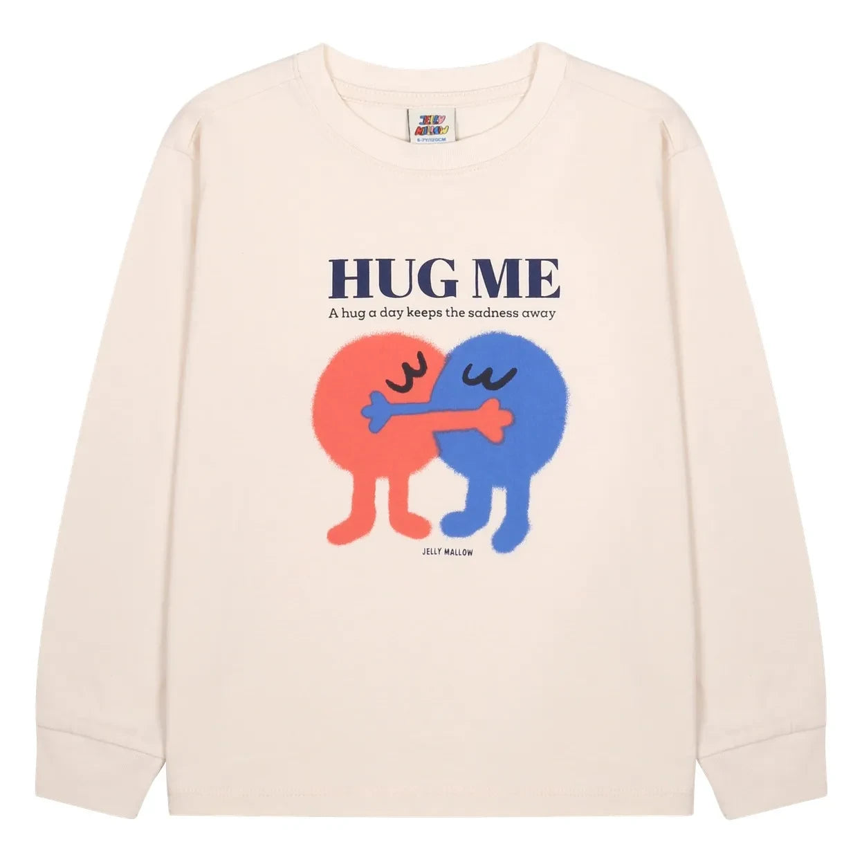 Jelly Mallow - "Hug Me" Tişört | Ecru