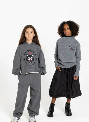 Finger in the nose - Bunny Sweatshirt | Melange grau