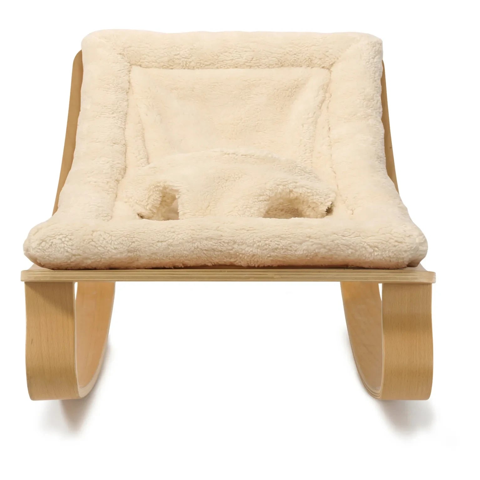Charlie Crane - Levo Beech Wood Baby Rocker | Ecru
