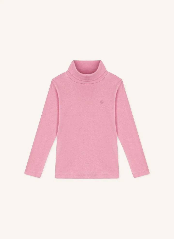 Petit Bateau - Organik pamuklu logolu balıkçı yaka | Pembe