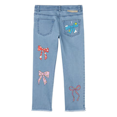 Stella McCartney Kids - Jeans mit Schleifen | Denim Blau