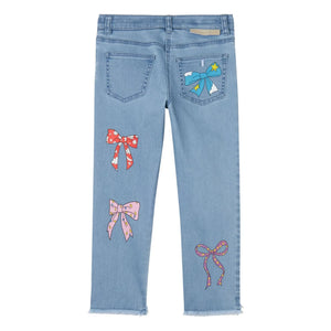 Stella McCartney Kids - Jeans mit Schleifen | Denim Blau