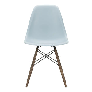 Vitra - DSW Plastic Chair - Maple Base - Charles & Ray Eames | Bluish Gray