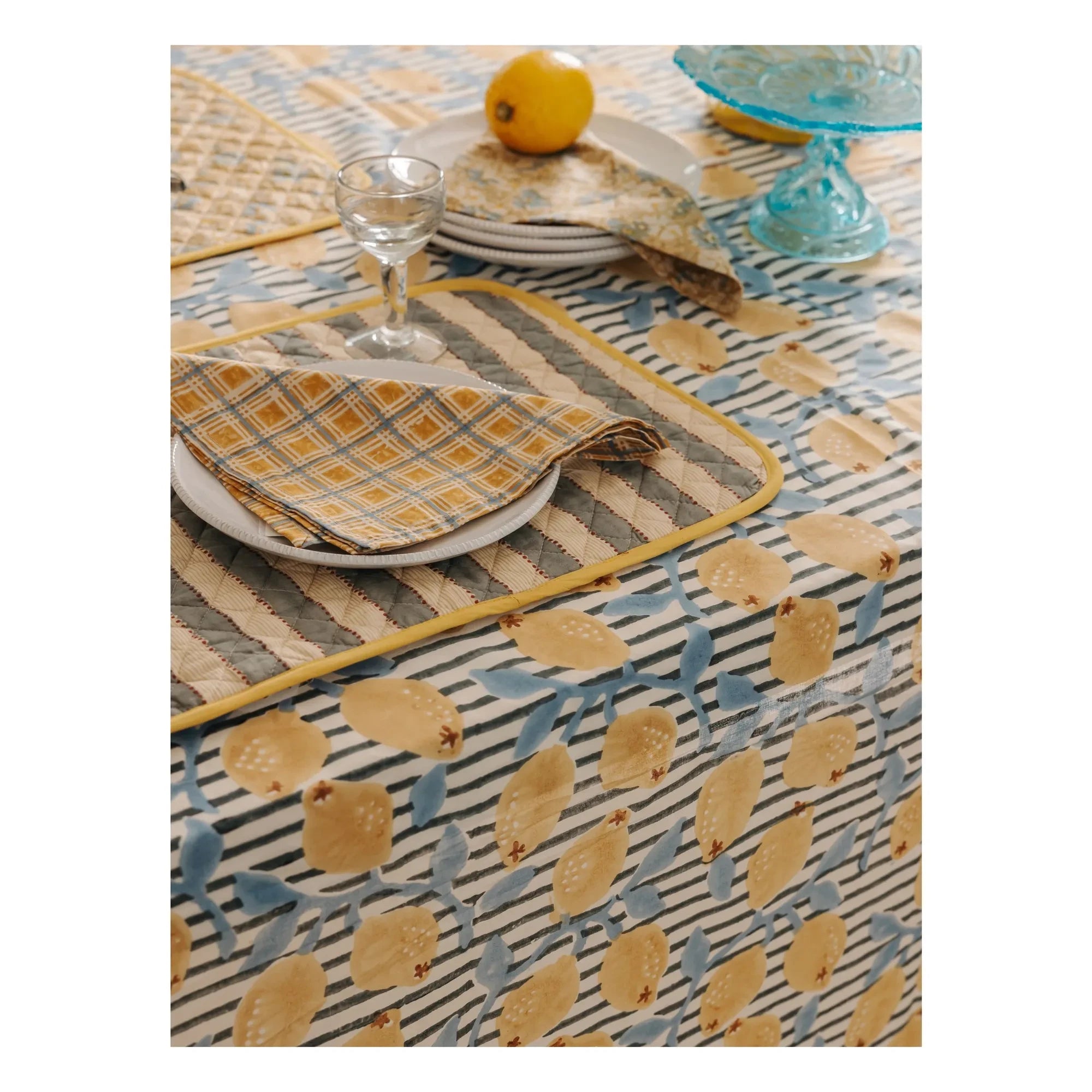 Le Monde Sauvage - Mantelería Sicilia | Amarillo