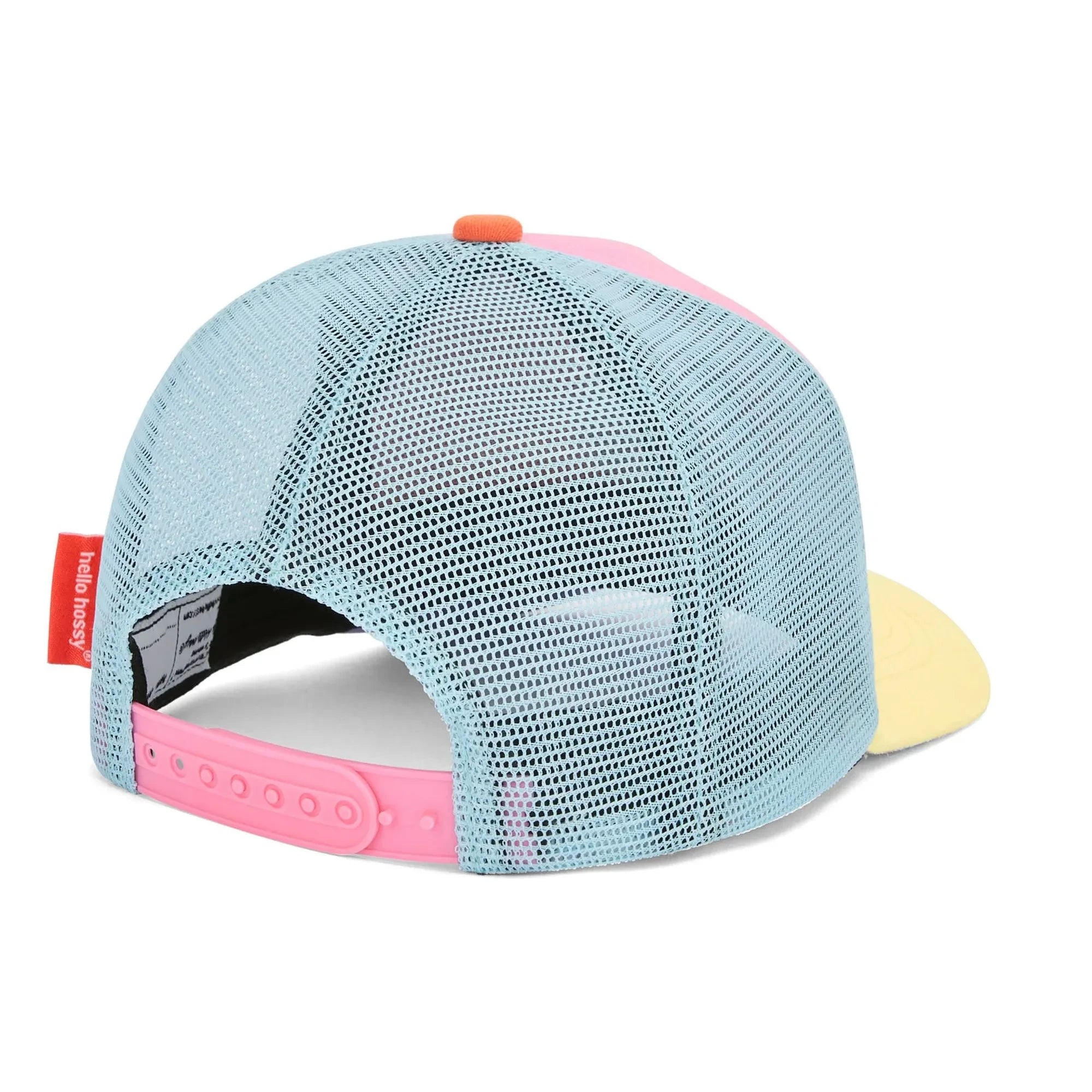 Hello Hossy - Stereo Dog Trucker Hat with Curled Visor Organic Cotton | Pink