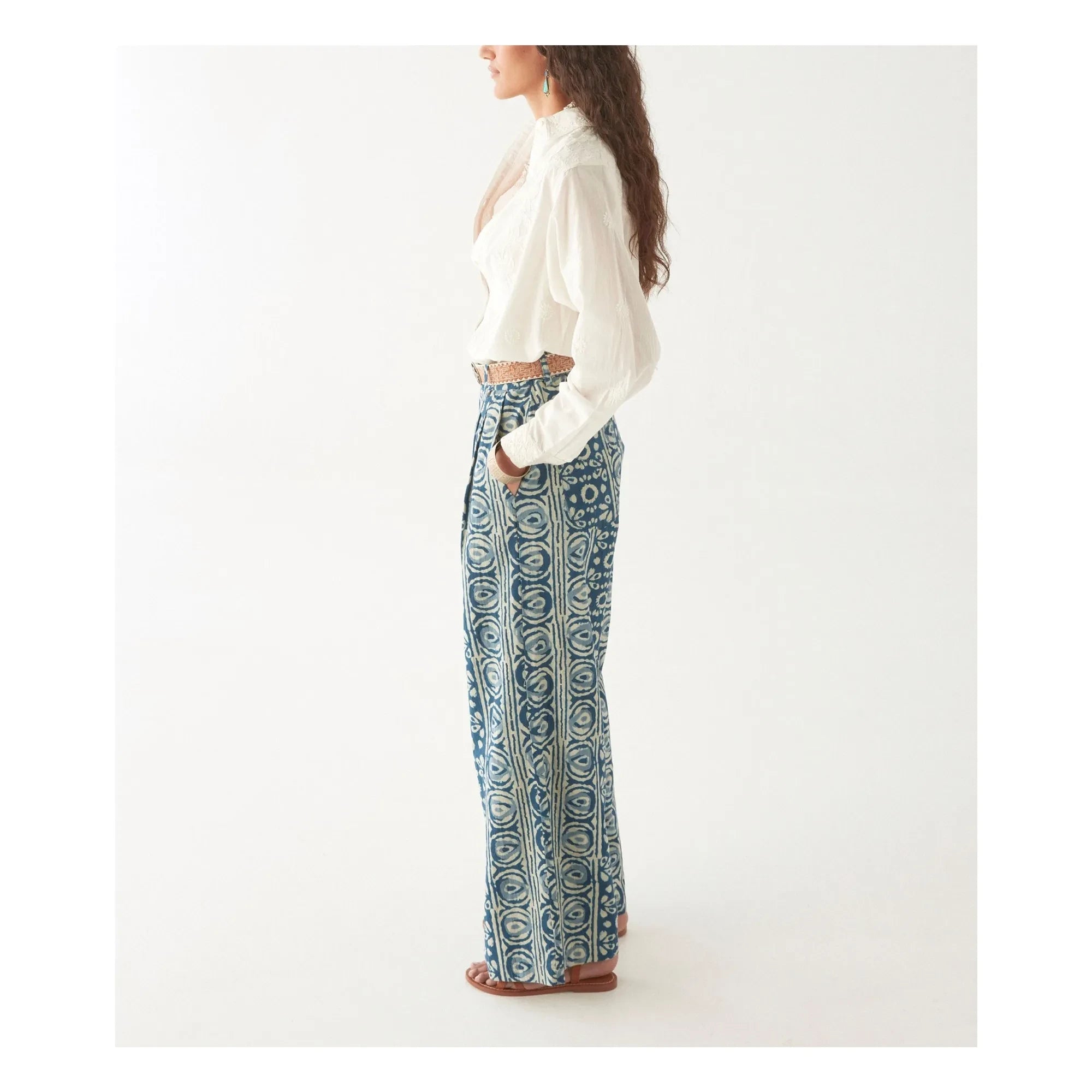 Maison Hotel - Pantalones Giselle Oceano Mare | Azul