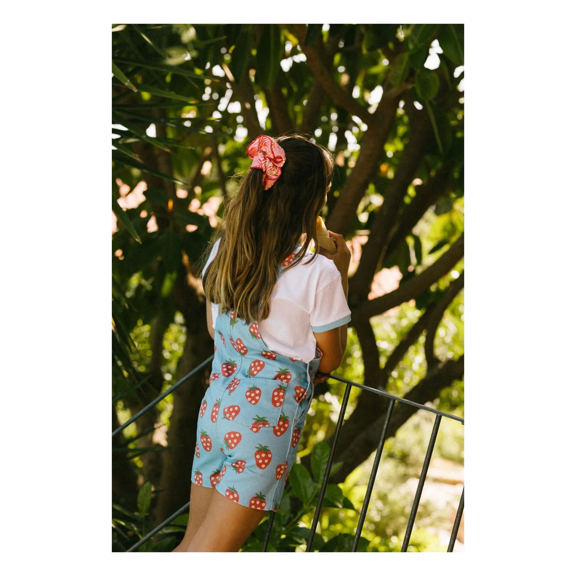 Favorite People - Puglia Erdbeer-Kurzlatzhose | Blau