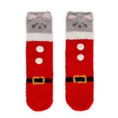 Legami - Adult Noel Slipper Çoraplar Kitty Santa - Tam Bir Uyum!