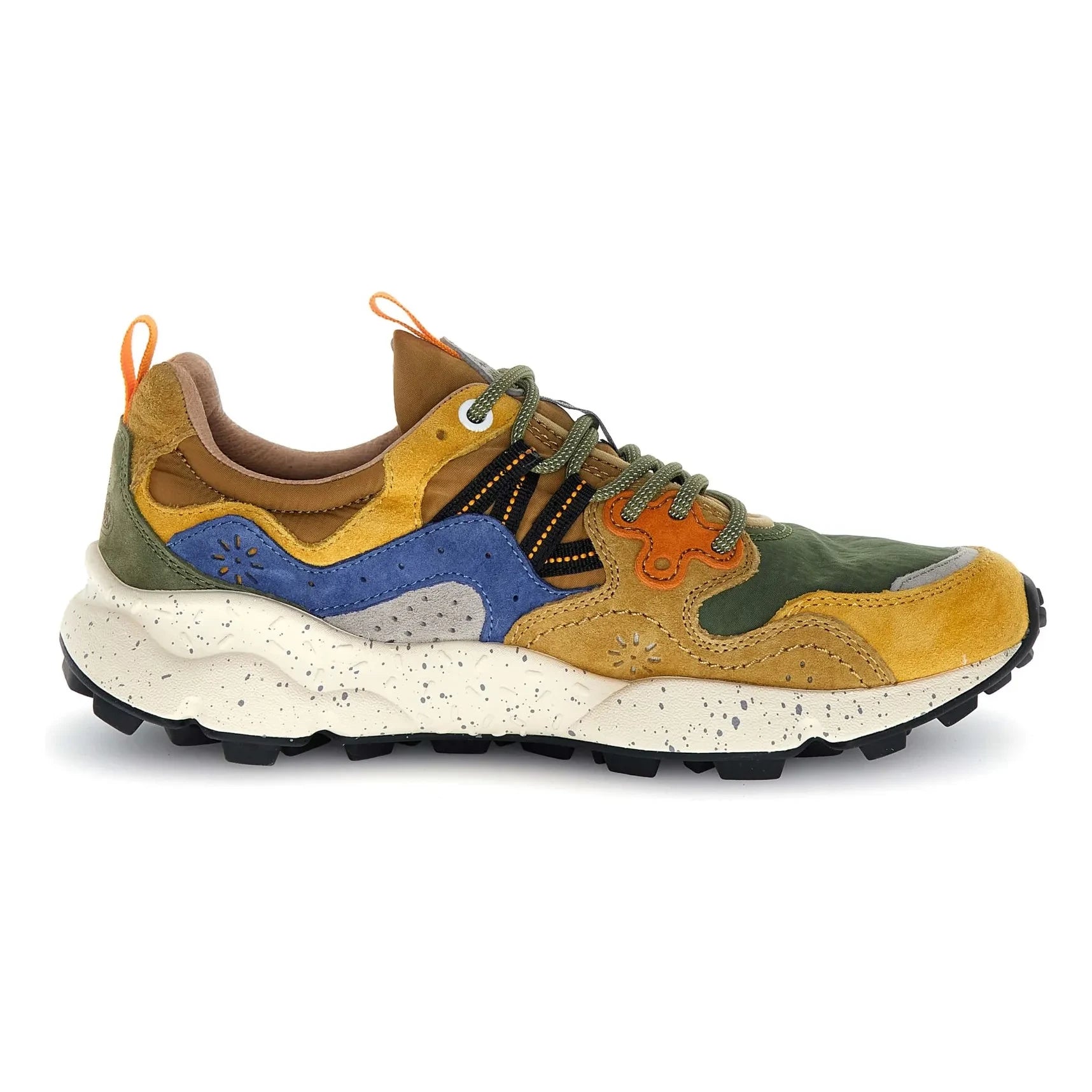 Flower Mountain - Yamano 3 Süet ve Naylon Sneakers | Hardal