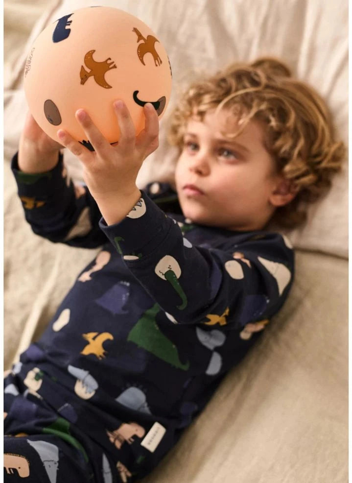 Liewood - Wilhelm Dinosaurs Organik Pamuklu Pijama | Lacivert