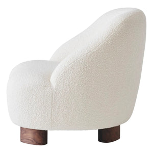 & Tradition - Margas LC1 Lounge Chair - Nussbaum Rahmen | Creme