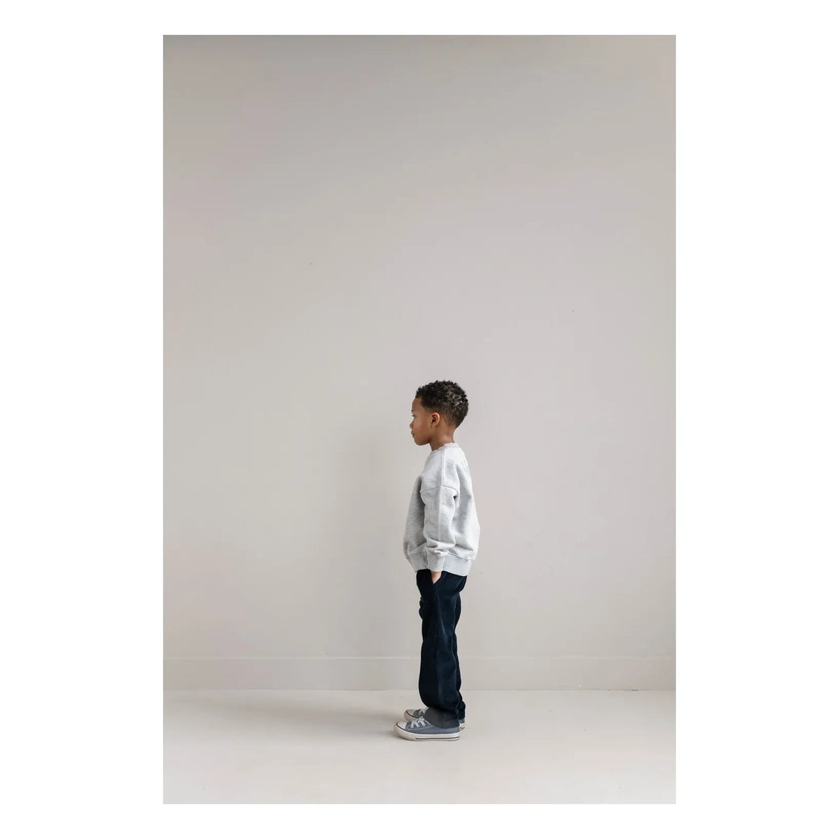 Jenest - Relaxed Corduroy Fabric Trousers | Navy