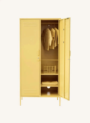 Mustard Made - Twinny Metallschrank | Blasses Gelb