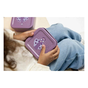 Trixie - Mrs. Peacock 3-Piece Snack Boxes | Purple