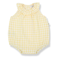 1+ in the family - Mono Vichy Seersucker Corfu | Amarillo claro