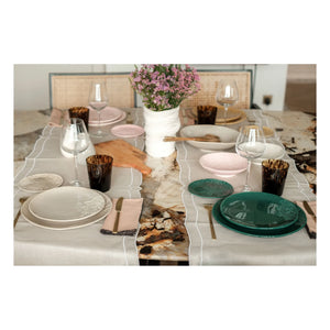 Maison Vessel - Blanca Tığ İşi Dantel Tabaklar - 2'li Set | Jade