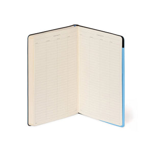 Legami - Retro Mavi - Monokrom Yumuşak Kapaklı Çizgili Defter - Defterim