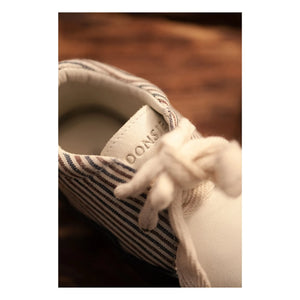 Donsje - Pluksel Çizgili Sneakers | Gece mavisi
