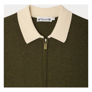 Bonpoint - Martin Chiné Organic Cotton Vest | Khaki