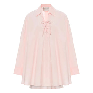 Forte Forte – Kleid aus Baumwollpopeline | Hellrosa