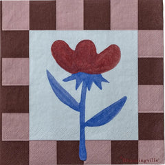 Bloomingville - Vinia Papierservietten - 20er-Set | Bordeaux