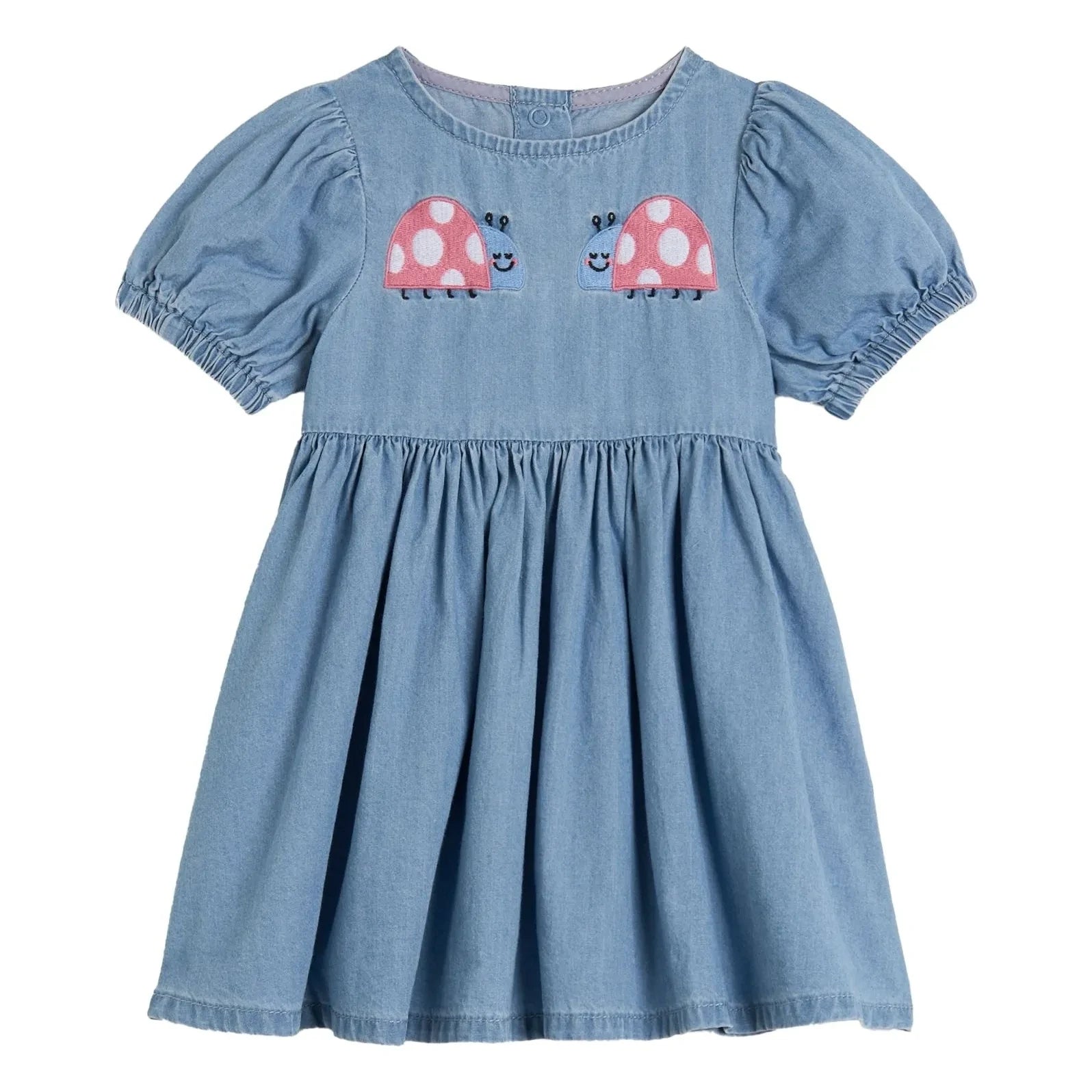 Stella McCartney Kids - Kot Elbise Ladybirds Organik Pamuk | Mavi