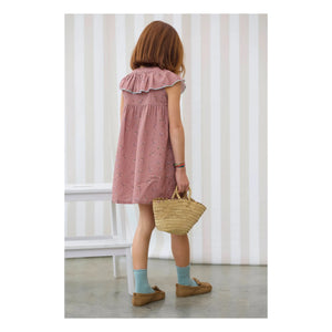 Lililotte - Vestido de algodón orgánico Renée Fleurie | Rosa empolvado