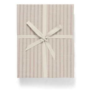 garbo&friends - Striped fitted sheet | Beige