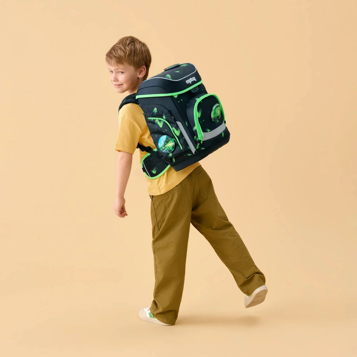 Ergobag - Set de Mochilas escolares cubo Beary Fast Lane