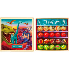 Billes & Co - Dinozor Seti - 25 Bilye | Yeşil
