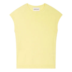 Bompard – Kurzarm-Kaschmirpullover | Zitronengelb
