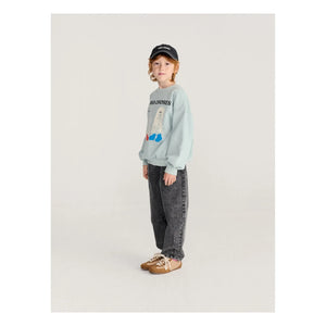 Bobo Choses - Bobo Choses organik pamuklu hayalet sweatshirt | Açık mavi