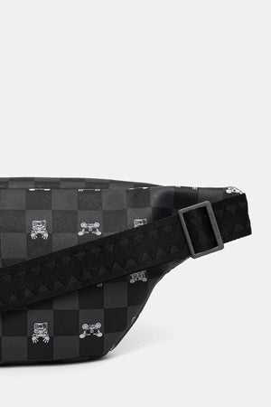 Sprayground - Siyah Suni Deri Bel Çantası 910B8912NSZ