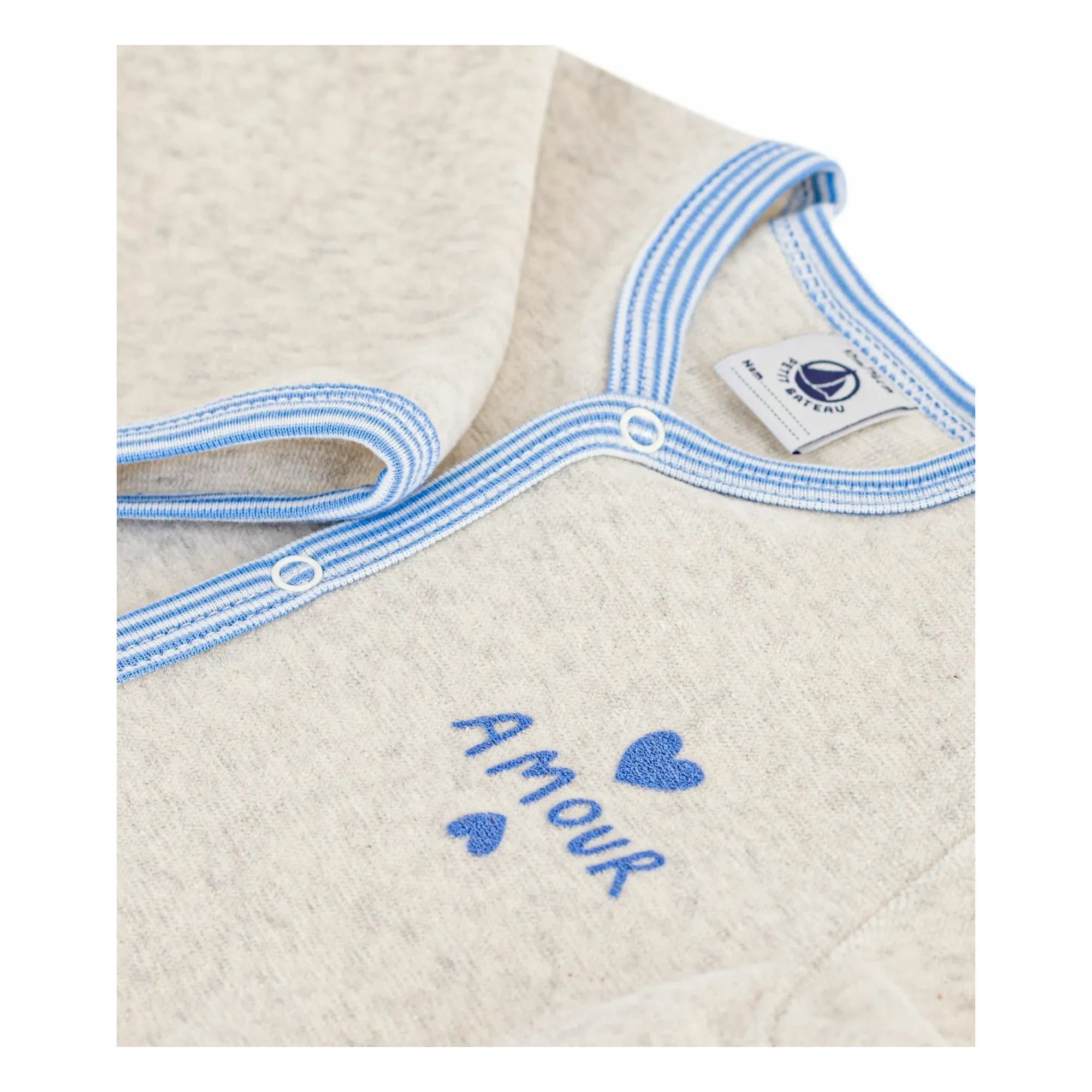 Petit Bateau - Dors Bien Amour organik pamuklu pijama | Heather bej