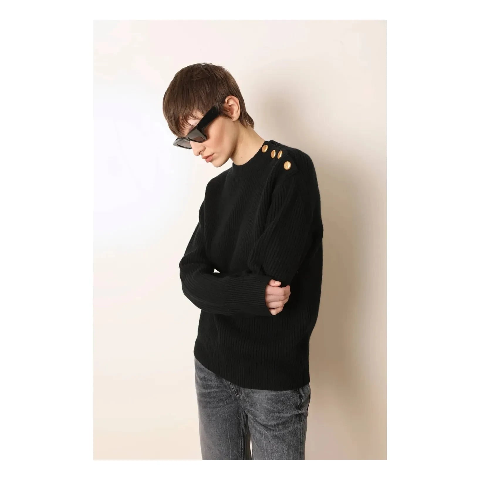 Laurence Bras - Woll-Bobin-Pullover | Schwarz