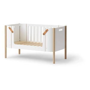Oliver Furniture - Ahşap Meşe Bank | Beyaz