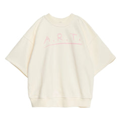 True Artist - Kısa Kollu Sweatshirt N°13 Organik Pamuk | Krem