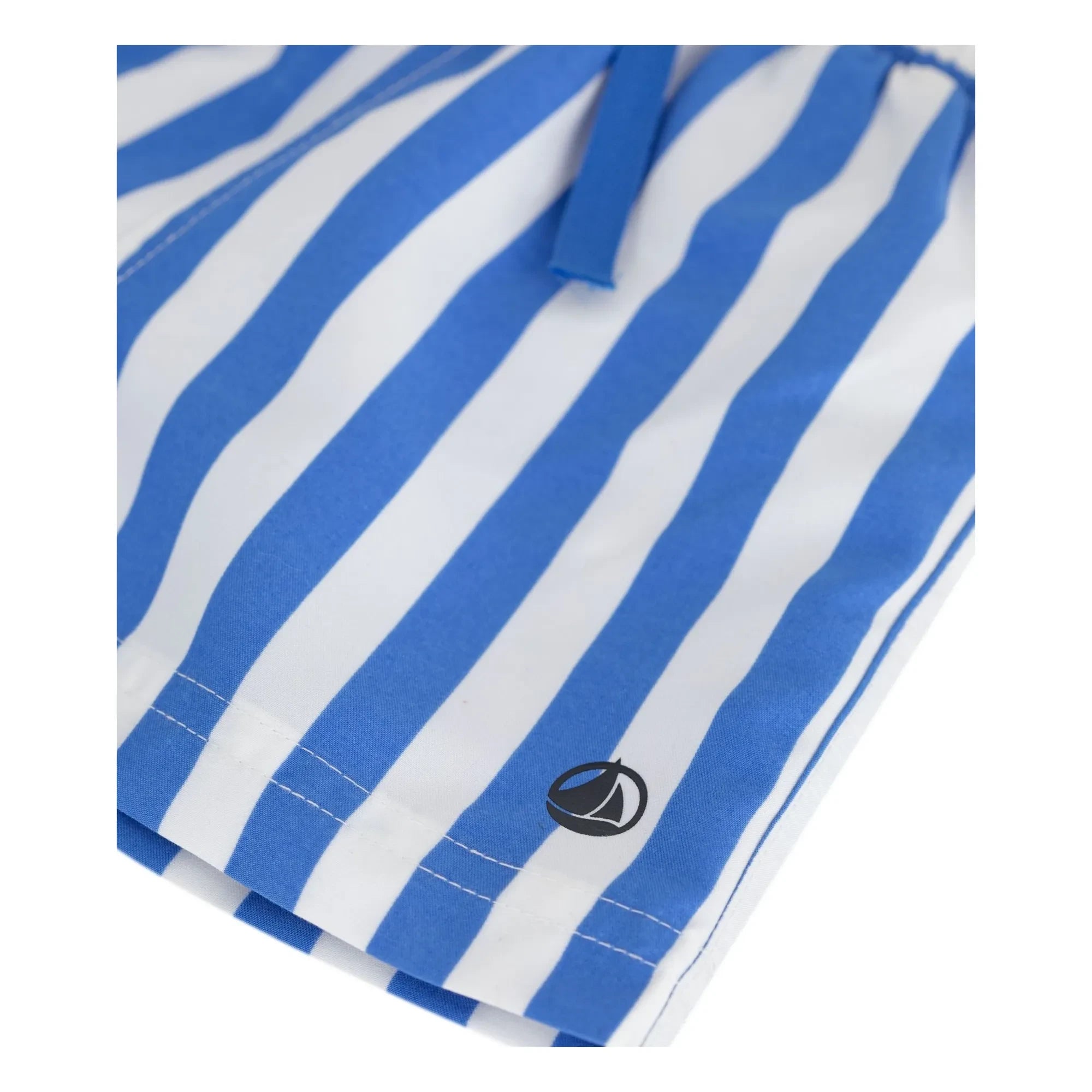 Petit Bateau - Bebek Çizgili Geri Dönüştürülmüş Elyaf Mayo Şortu | Mavi