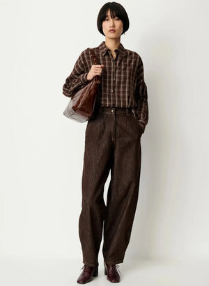 Sessùn - Camicia in cotone Booklyn | Moka