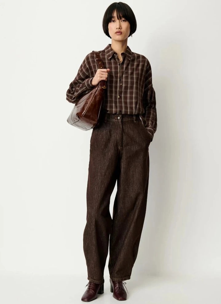 Sessùn - Camicia in cotone Booklyn | Moka