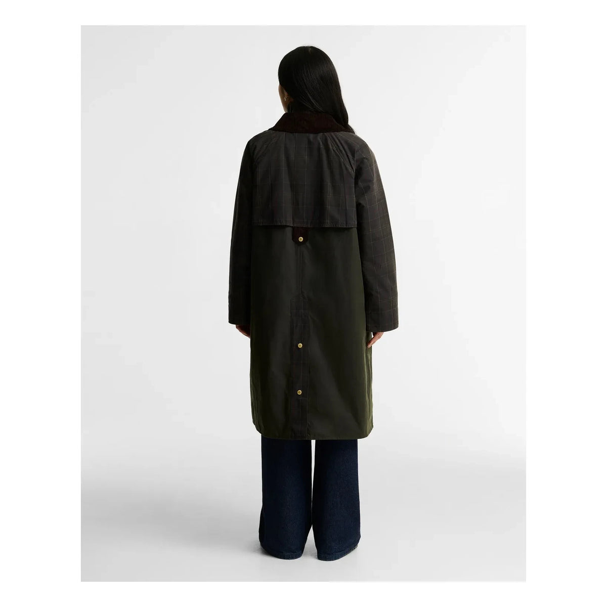Barbour - Kirklees Kareli Pamuk Ceket | Koyu haki