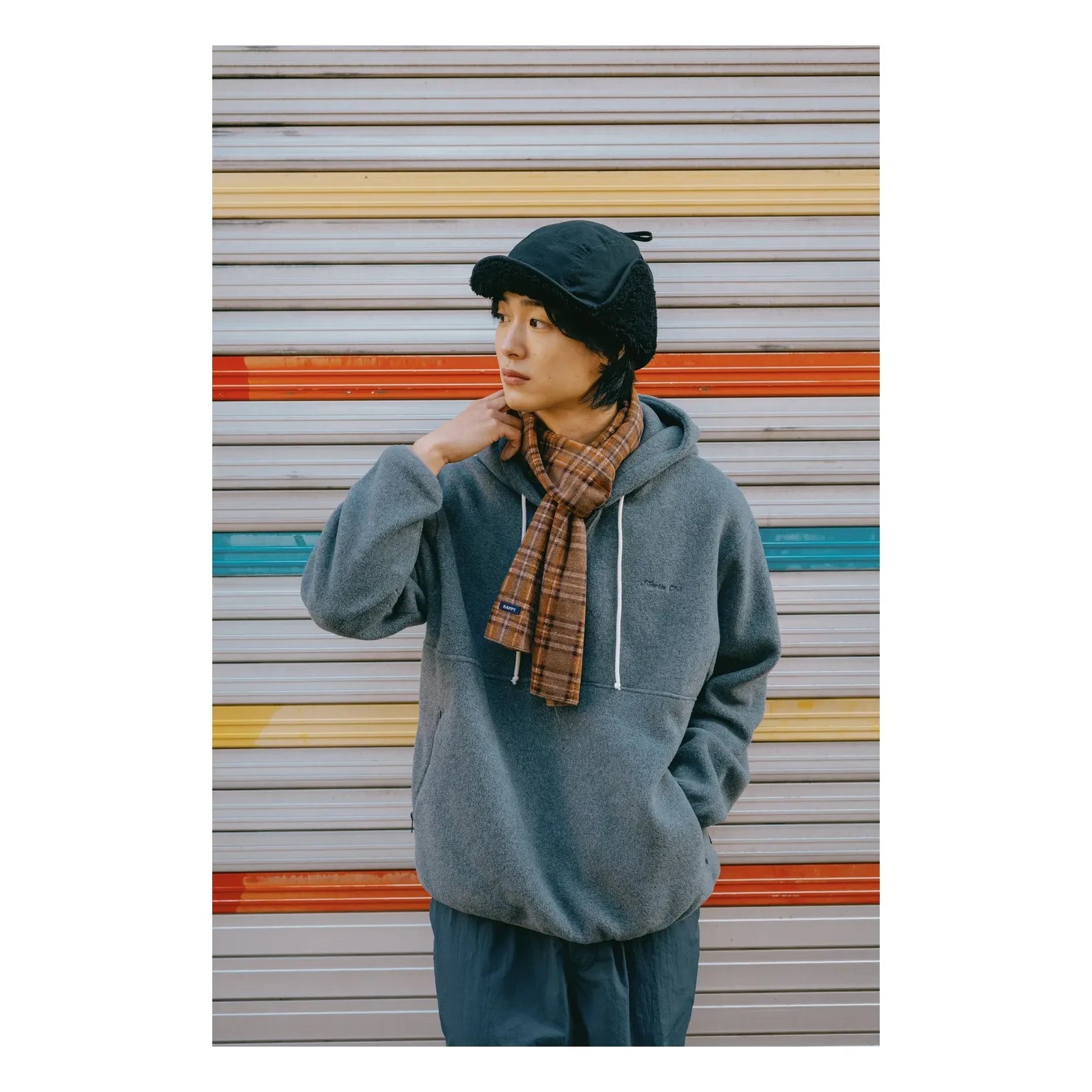 Kappy - Bufanda Polar Escocesa | Marrón
