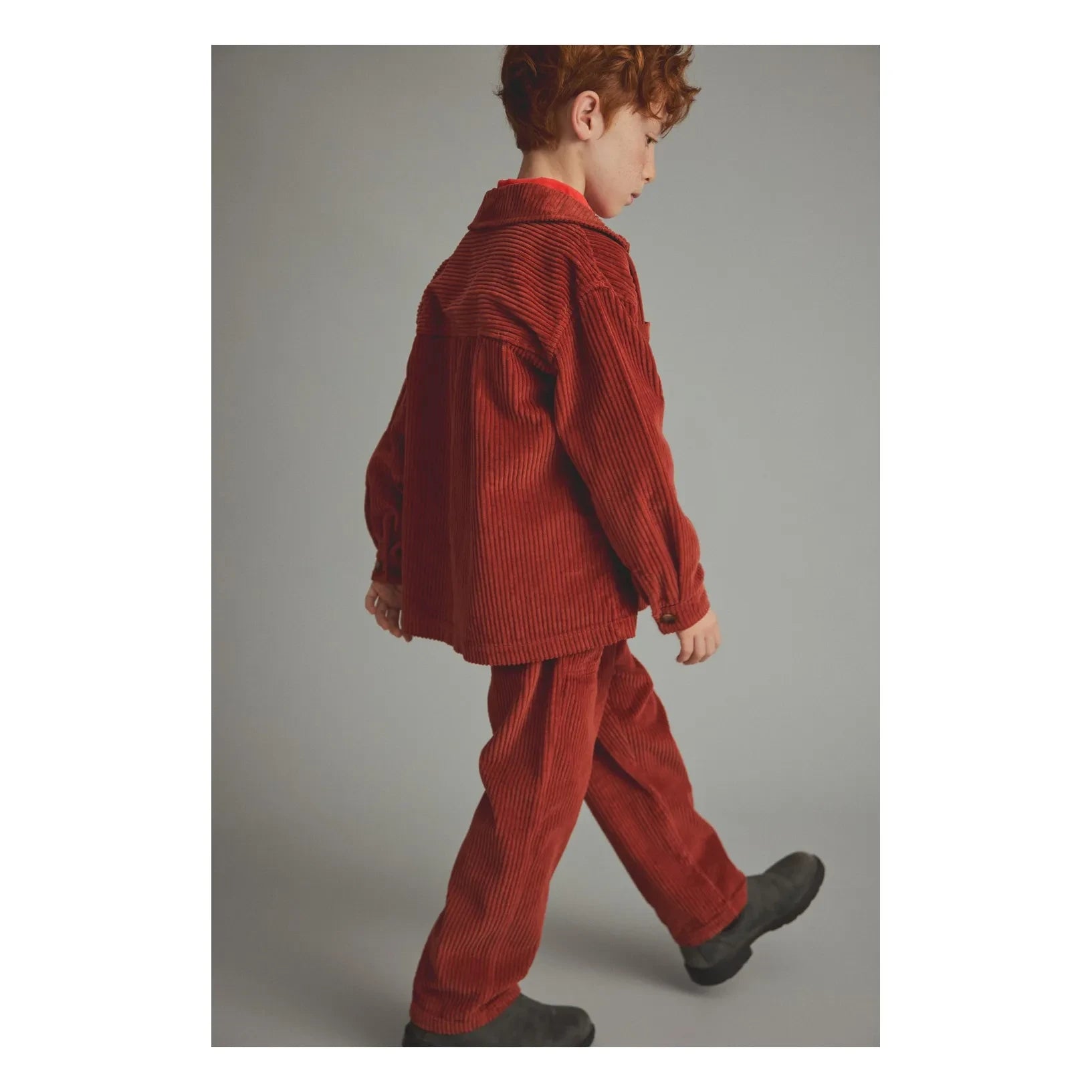 Cozmo - Salem Kadife Organik Pamuk Pantolon | Tuğla kırmızısı